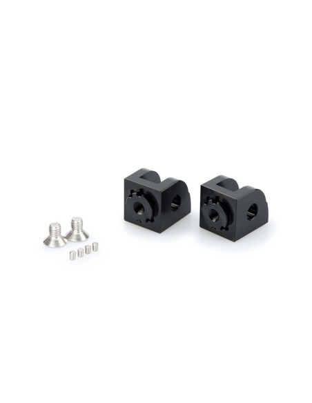Adaptadores de estriberas ajustables Puig para Suzuki GSX-S1000 2015-20 en negro