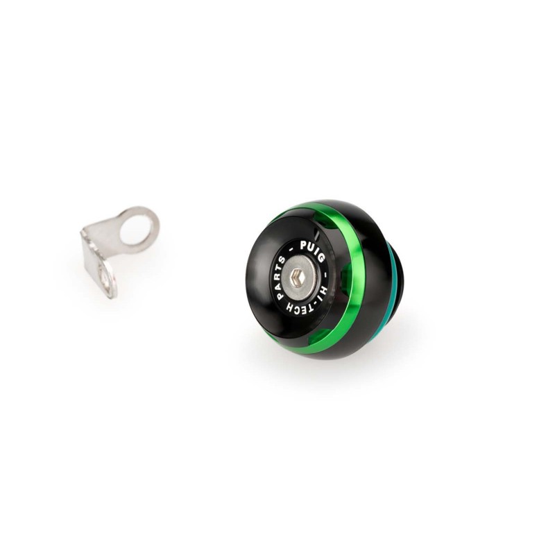 PUIG ENGINE OIL CAP TRACK FOR DUCATI/HONDA/KAWASAKI/TRIUMPH COLOR GREEN - COD. 20340V - Width: 28mm. Thread: