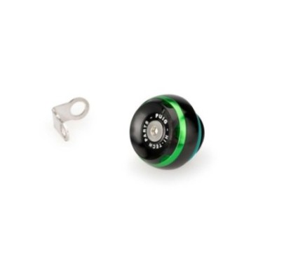 PUIG ENGINE OIL CAP TRACK FOR DUCATI/HONDA/KAWASAKI/TRIUMPH COLOR GREEN - COD. 20340V - Width: 28mm. Thread: