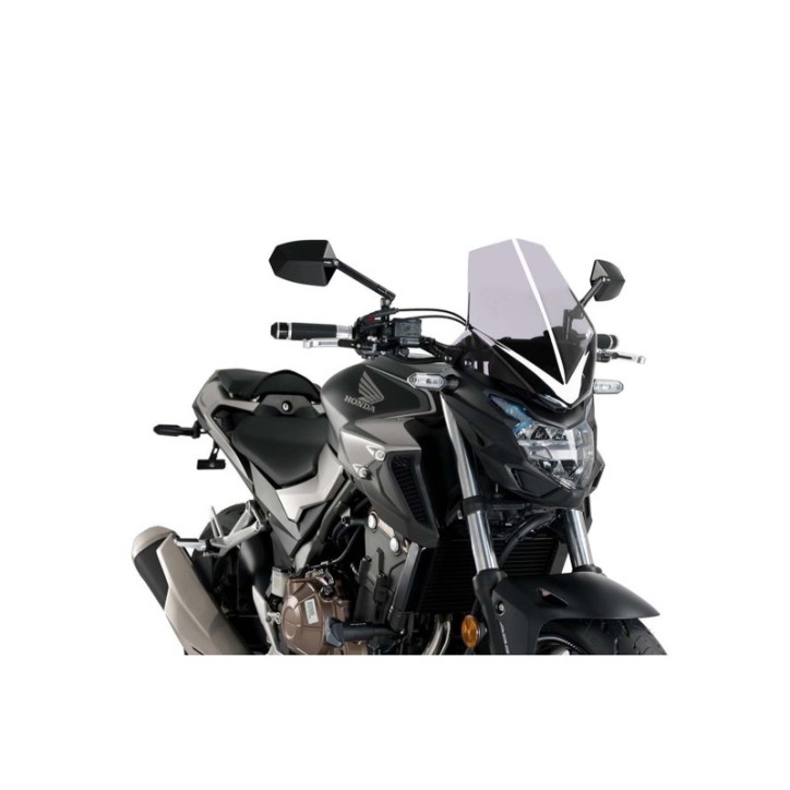 PUIG PARE - BRISE NAKED N.G. TOURING POUR HONDA CB500F 16-18 FUMEE CLAIR