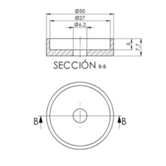 ADAPTATEUR DE RETROVISEUR PUIG APRILIA TUONO V4 15-20 NOIR