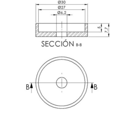 ADAPTATEUR DE RETROVISEUR PUIG APRILIA TUONO V4 15-20 NOIR