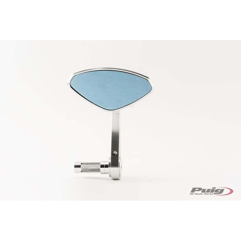 PUIG RIGHT/LEFT REARVIEW MIRROR MOD. HI-TECH IV ALUMINUM - COD. 6994D - Cup dimensions: 63x123 mm - Not