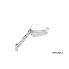 PUIG ESPEJO RETROVISERA DERECHO MOD. EXPLORER ALUMINIO - COD. 010DD - Dimensiones copa: 145x90 mm - Ajustable