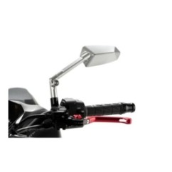 PUIG LEFT REARVIEW MIRROR MOD. F1.1 ALUMINUM - COD. 018DD - Cup dimensions: 124x55 mm - Adjustable