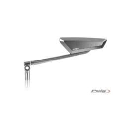 PUIG LEFT REARVIEW MIRROR MOD. HYPERNAKED ALUMINUM - COD. 9884D - Dimensions: 48x145 mm - Universal thread