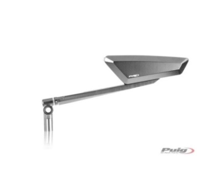 PUIG LINKER RSCKSPIEGEL MOD. HYPERNAKED ALUMINIUM - COD. 9884D ? ABMESSUNGEN: 48 X 145 MM ? UNIVERSALGEWINDE