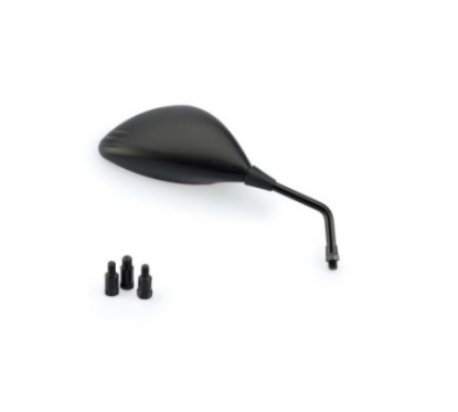 PUIG RIGHT REARVIEW MIRROR MOD. Z2 BLACK - COD. 3574N - Bowl dimensions: 83x135 mm - Universal with stem - Approved