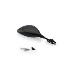 PUIG RIGHT REARVIEW MIRROR MOD. Z2 BLACK - COD. 3578N - Bowl dimensions: 83x135 mm - Universal fixing to