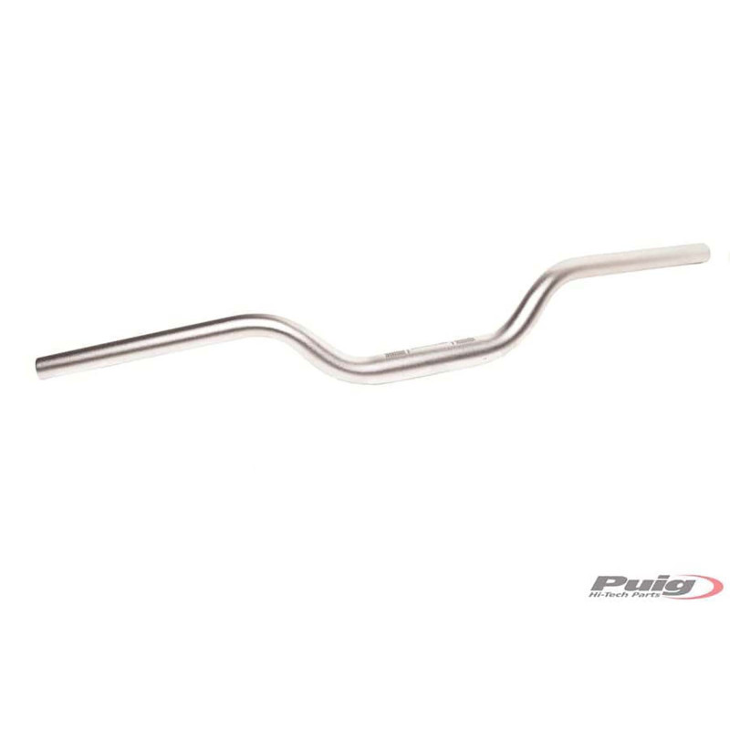 Guidon conique Puig couleur argent diametre central 29 mm