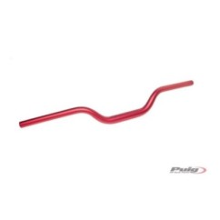 PUIG CONICAL HANDLEBARS COLOR RED - Handlebar with conical section, made in ergal - Center diameter: 29mm, end: 22mm,