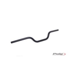 PUIG HI-TECH CYLINDRICAL HANDLEBARS COLOR BLACK - Handlebar with cylindrical section, made in ergal - Diameter: 22mm, height: