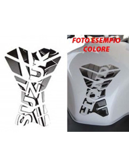 Autocollants de protection de reservoir pour moto de course Suzuki aspect carbone (code RB7003C)