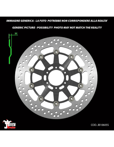 jolly brake by ng gold front floating brake disc for ducati 748 testa bassa 01 01 offer