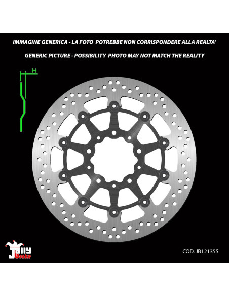 jolly brake by ng gold front floating brake disc for kawasaki zzr 06 08 offer