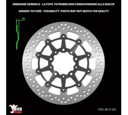 JOLLY BRAKE BY NG FRONT FLOATING BRAKE DISC GOLD KAWASAKI ZZR 06-08 - NET PRICE - PRODUCT ON OFFER