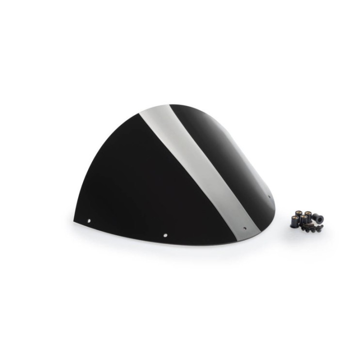 PUIG REPLACEMENT SCREEN HALF FAIRING BLACK - COD. 9196N