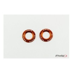 PUIG ALUMINUM SPARE PARTS SET FRONT FORK BUFFERS PHB19 ORANGE