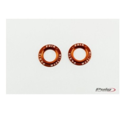 PUIG ALUMINUM SPARE PARTS SET FRONT FORK BUFFERS PHB19 ORANGE