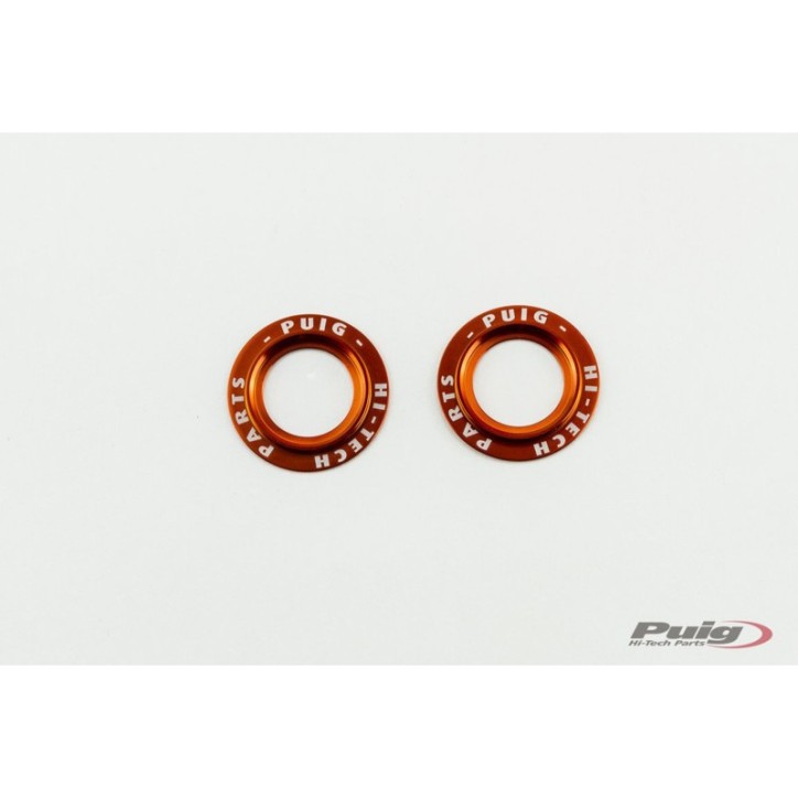 PUIG ALUMINUM SPARE PARTS SET FRONT FORK BUFFERS PHB19 ORANGE