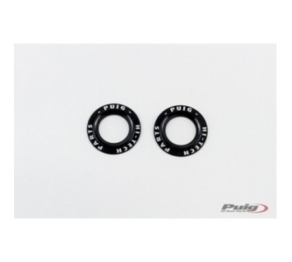 PUIG ALUMINUM SPARE PARTS SET FRONT FORK BUFFERS PHB19 BLACK