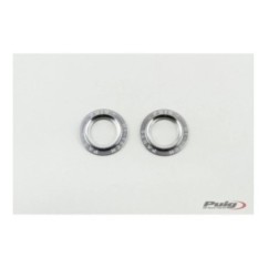 PUIG ALUMINUM SPARE PARTS SET FRONT FORK BUFFERS PHB19 SILVER