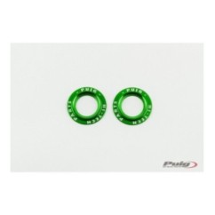 PUIG ALUMINUM SPARE PARTS SET FRONT FORK BUFFERS PHB19 GREEN