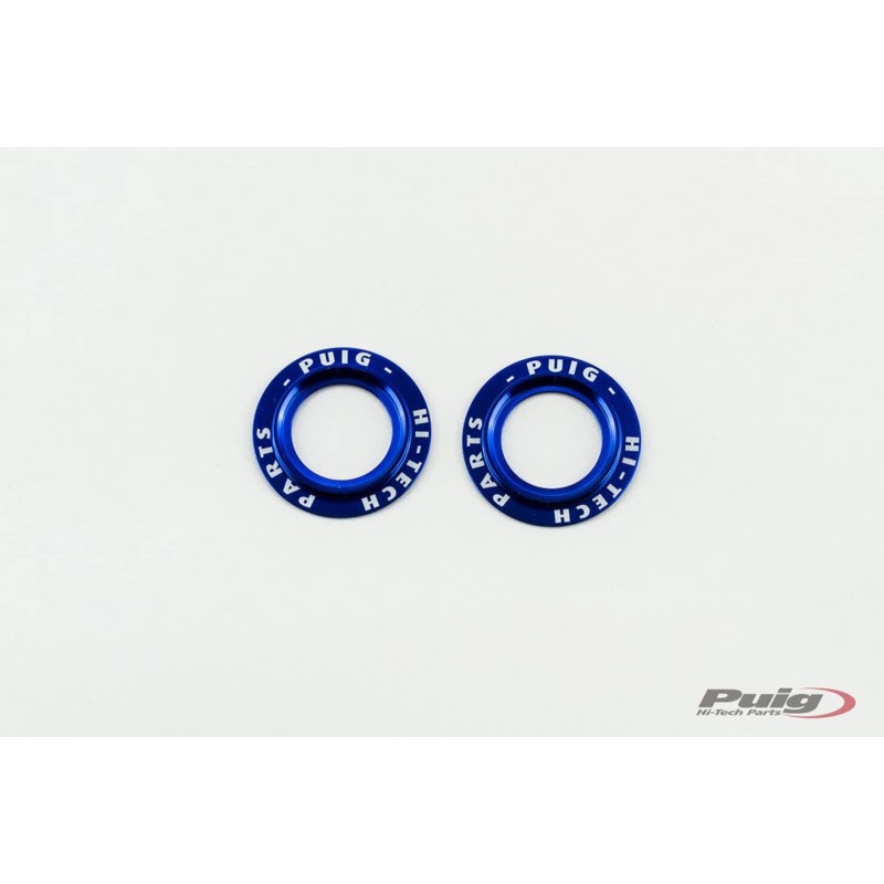 PUIG ALUMINUM SPARE PARTS SET REAR FORK BUFFERS PHB19 BLUE