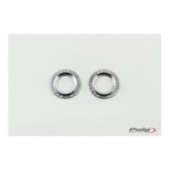 PUIG ALUMINUM SPARE PARTS SET REAR FORK BUFFERS PHB19 SILVER