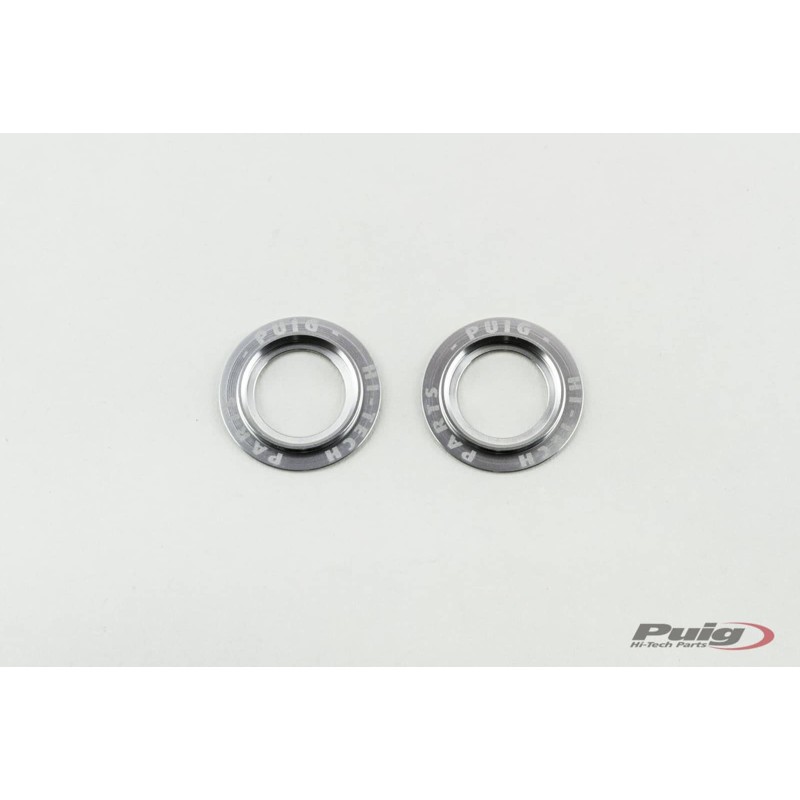 PUIG ALUMINUM SPARE PARTS SET REAR FORK BUFFERS PHB19 SILVER