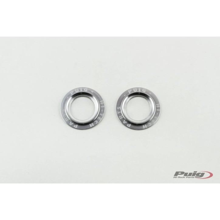 PUIG ALUMINUM SPARE PARTS SET REAR FORK BUFFERS PHB19 SILVER