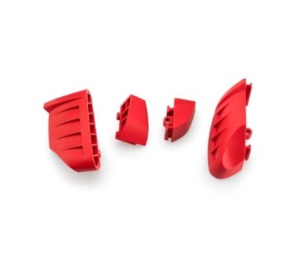 PUIG REPLACEMENT PROTECTIVE CAOUTCHOUC ROULETTES DE PROTECTION MOD. PRO 2.0 ROUGE