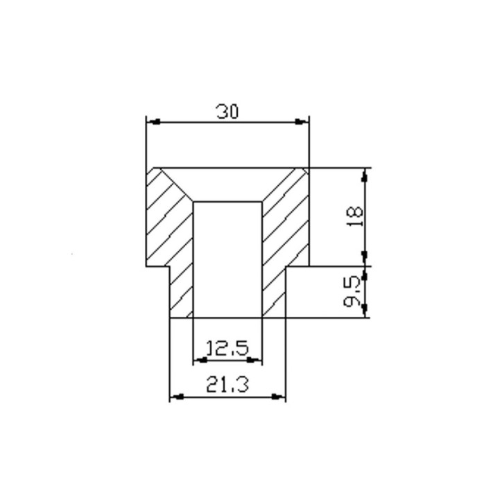 PUIG ADAPTADOR RETROVISERA IZQUIERDO/DERECHO PARA BMW F 800 09-14 NEGRO