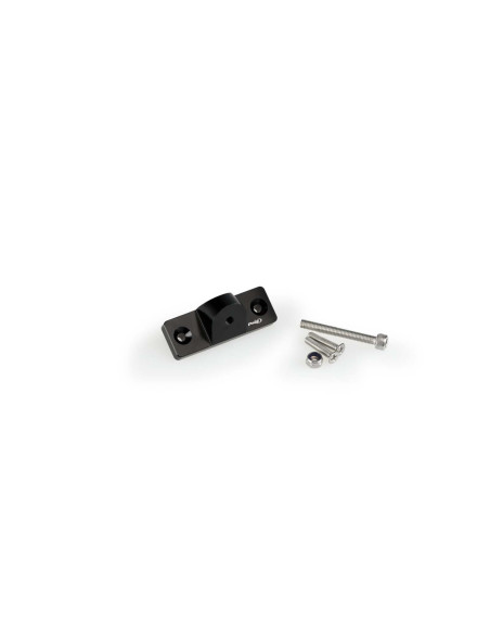 Soporte para tapa de deposito de liquido de frenos Puig para fijar la funda del movil para Kymco Ak550 negro