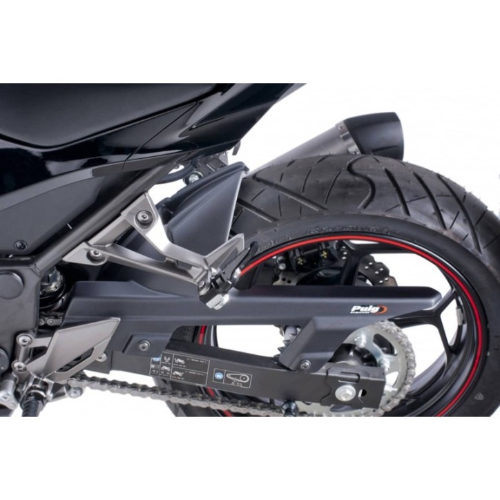 PUIG GARDE-BOUE ARRIERE POUR KAWASAKI Z300 15-17 NOIR OPAQUE