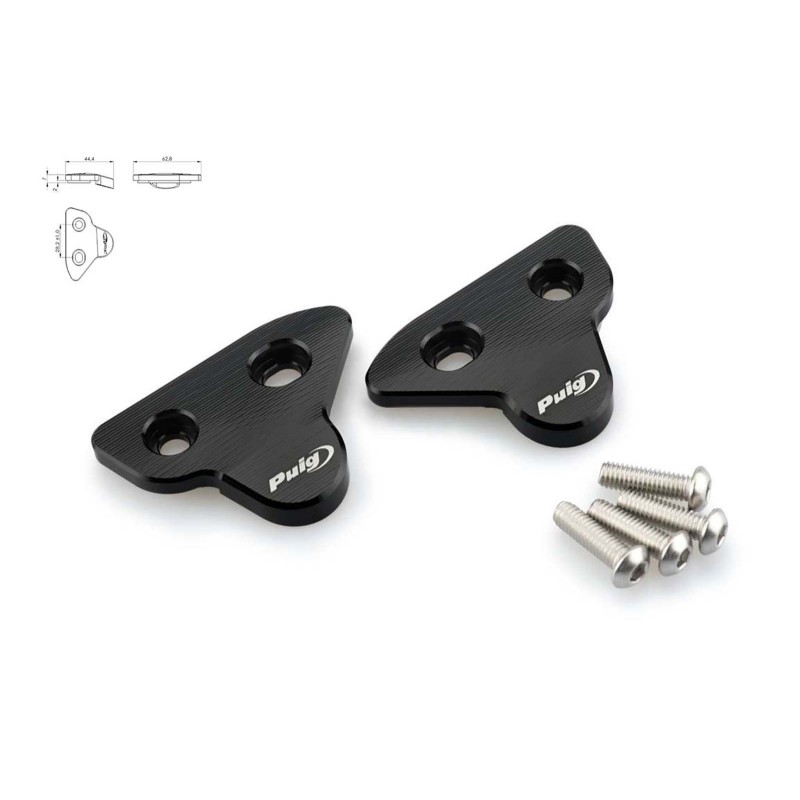 PUIG TAPPO FORO SPECCHIETTO PER YAMAHA YZF-R7 ANNO 22-23 COLORE NERO