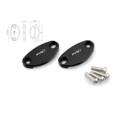 PUIG TAPPO FORO SPECCHIETTO PER KAWASAKI ZX-10RR ANNO 21-23 COLORE NERO