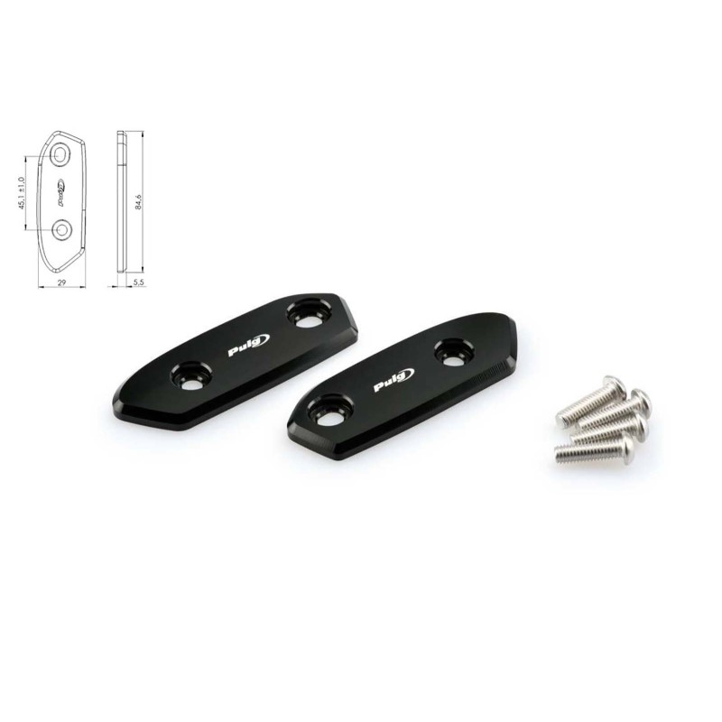 PUIG TAPPO FORO SPECCHIETTO PER SUZUKI GSX-R1000/R ANNO 17-19 COLORE NERO