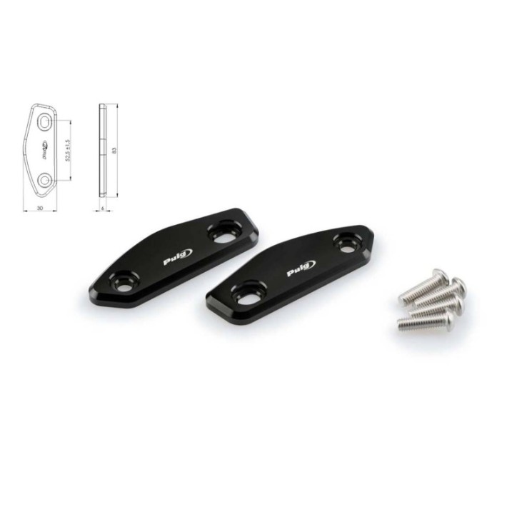 PUIG TAPAS RETROVISORES PARA SUZUKI GSX-R250 17-19 NEGRO