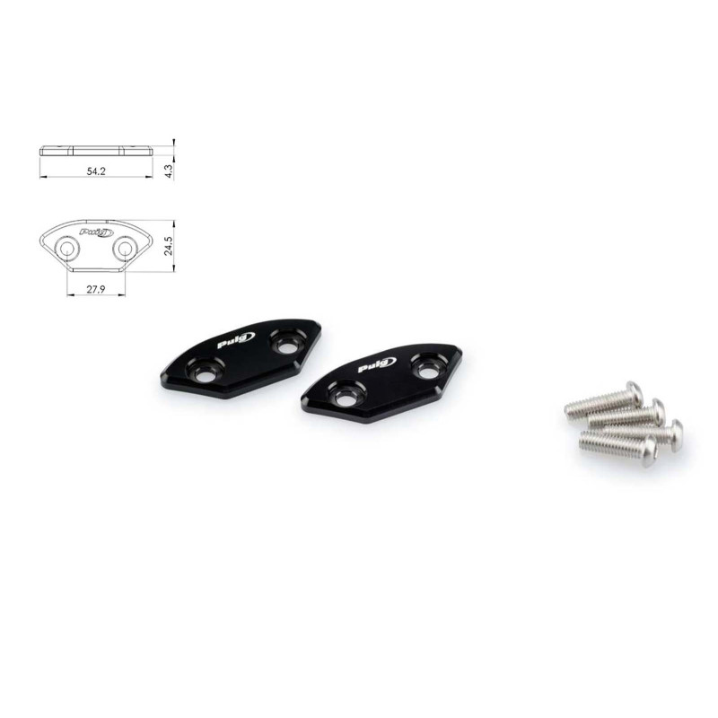 Cache-retroviseur Puig pour Yamaha YZF R6 06-07 noir 3857N