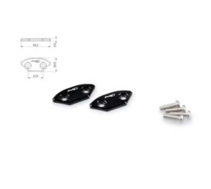 PUIG TAPPO FORO SPECCHIETTO PER YAMAHA YZF-R6 ANNO 06-07 COLORE NERO