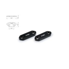 PUIG MIRROR HOLE CAP KAWASAKI NINJA 250 SL 15-16 BLACK