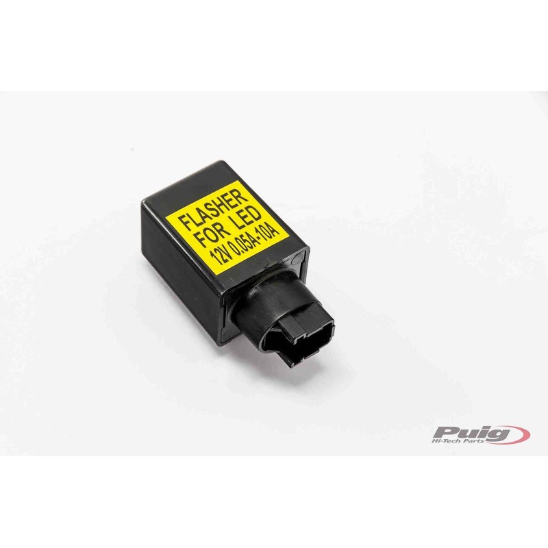 PUIG FLASHER RELAY WITH 4 CONTACTS BLACK - COD. 5180N