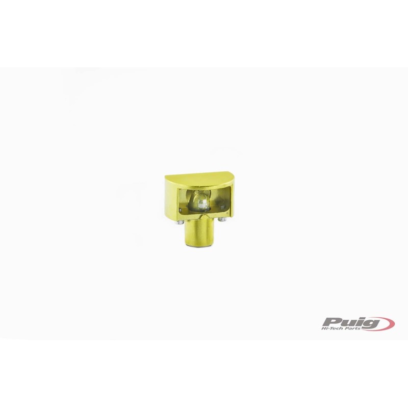 PUIG LUZ PORTAMATRICULA LED MODELO ORO MATE - Dimensiones: 40x24 mm. - Material: PlAstico. - BACALAO. 2555O