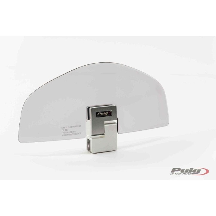 PUIG DEFLECTOR FIXING THROUGH CLIP-ON LIGHT SMOKE - Dimensions (HxL): 79x186 mm. - No drilling required - COD. 4639H