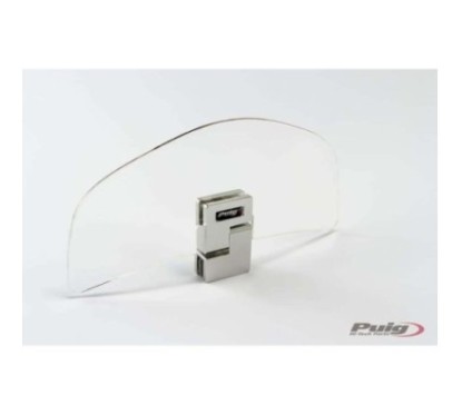 PUIG DEFLECTOR FIXING THROUGH TRANSPARENT CLIP-ON - Dimensions (HxL): 92x191 mm. - No drilling required - COD. 4717W