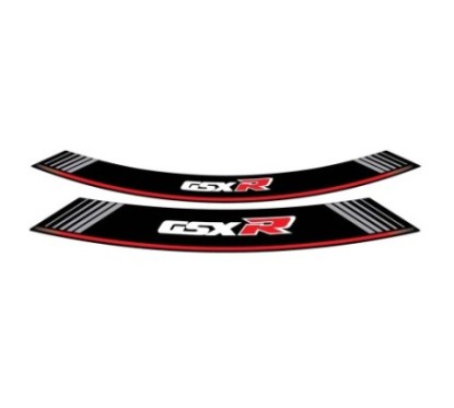 PUIG STICKERS FOR RIMS SUZUKI GSX-R SILVER - The set consists of 8 adhesive strips - COD. 5525P