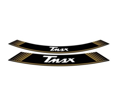 PUIG STICKERS FOR RIMS YAMAHA T-MAX GOLD - The set consists of 8 adhesive strips - COD. 5532O