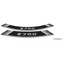 PUIG STICKERS FOR RIMS KAWASAKI Z750 WHITE - The set consists of 8 adhesive strips - COD. 5545B