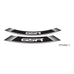 PUIG ADHESIVOS LLANTAS SUZUKI GSR BLANCO - El set se compone de 8 tiras adhesivas - COD. 5989B